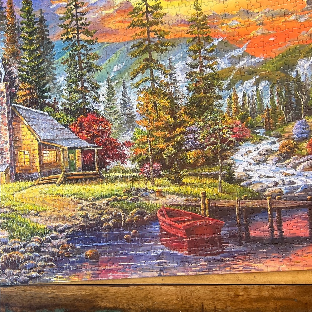 Sunset on the Lake Puzzle